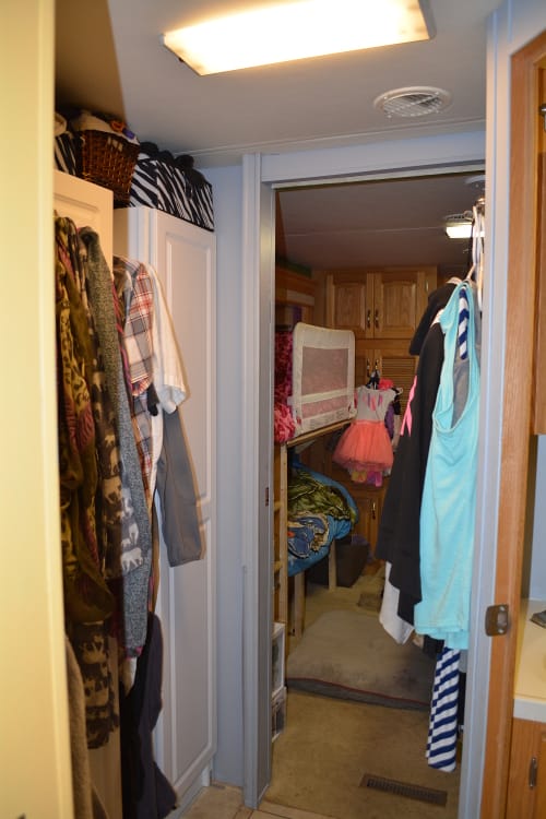 Hallway to the bedroom. Which is also where we have a lot of our clothes. 