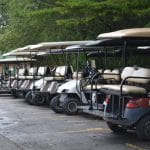 Golf Carts that you can rent.