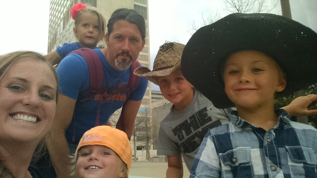 Downtown Nashville family selfie! 