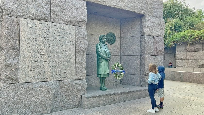 FDR Memorial things to do with kids in washington DC