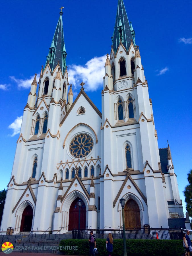 St. John the Baptist Cathedral is a nice stop for things to do with kids in Savannah Georgia 
