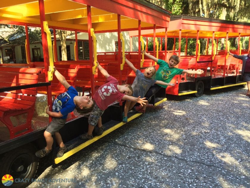 Things to do on Jekyll Island with kids trolley