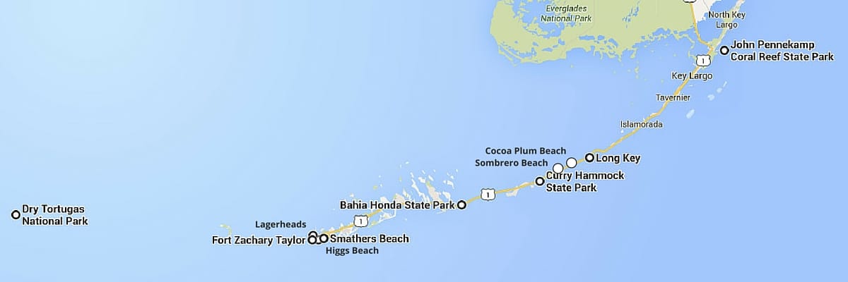 Ultimate Guide to the Map of Florida Keys Beaches