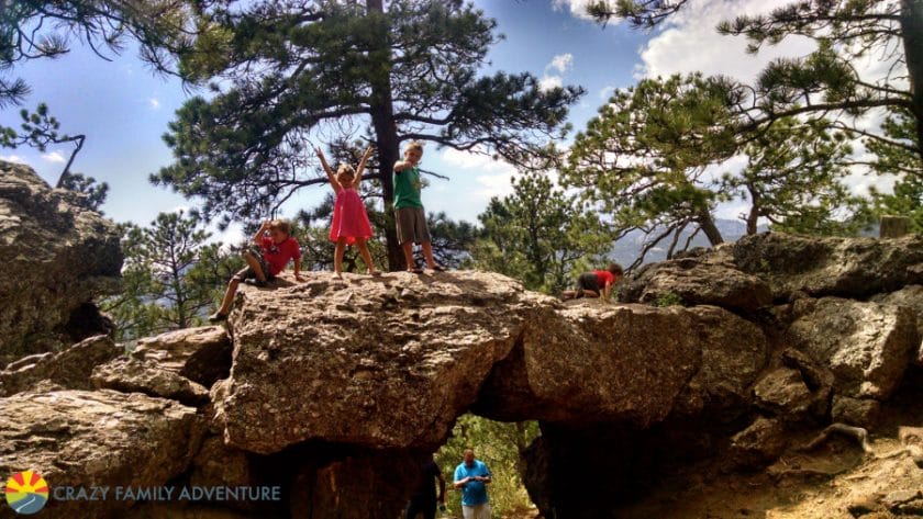 rock scramble South Dakota Family Vacation