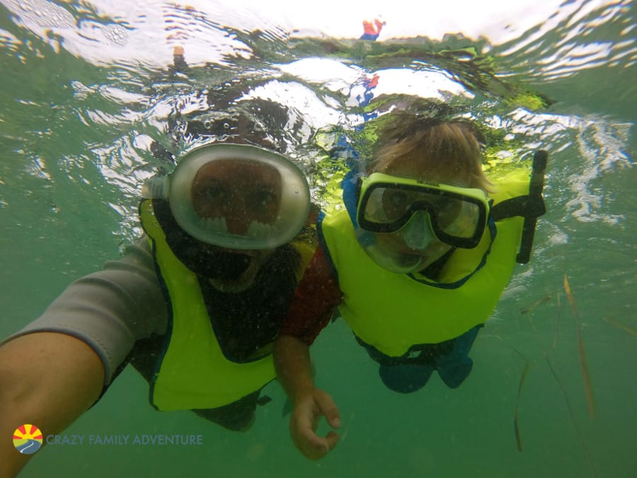 Full Time RV Family Travel included snorkeling in the Florida Keys