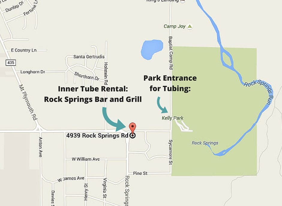 Inner Tube Rental_ Rock Springs Bar and Grill