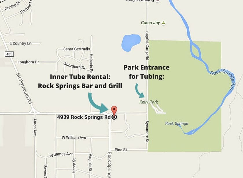 Inner Tube Rental_ Rock Springs Bar and Grill