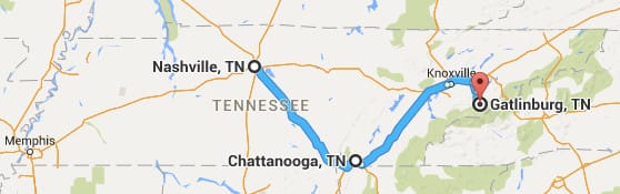 road trip from wisconsin to nashville tn