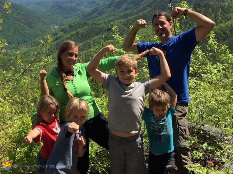 Showing the guns in the Smoky Mountains!