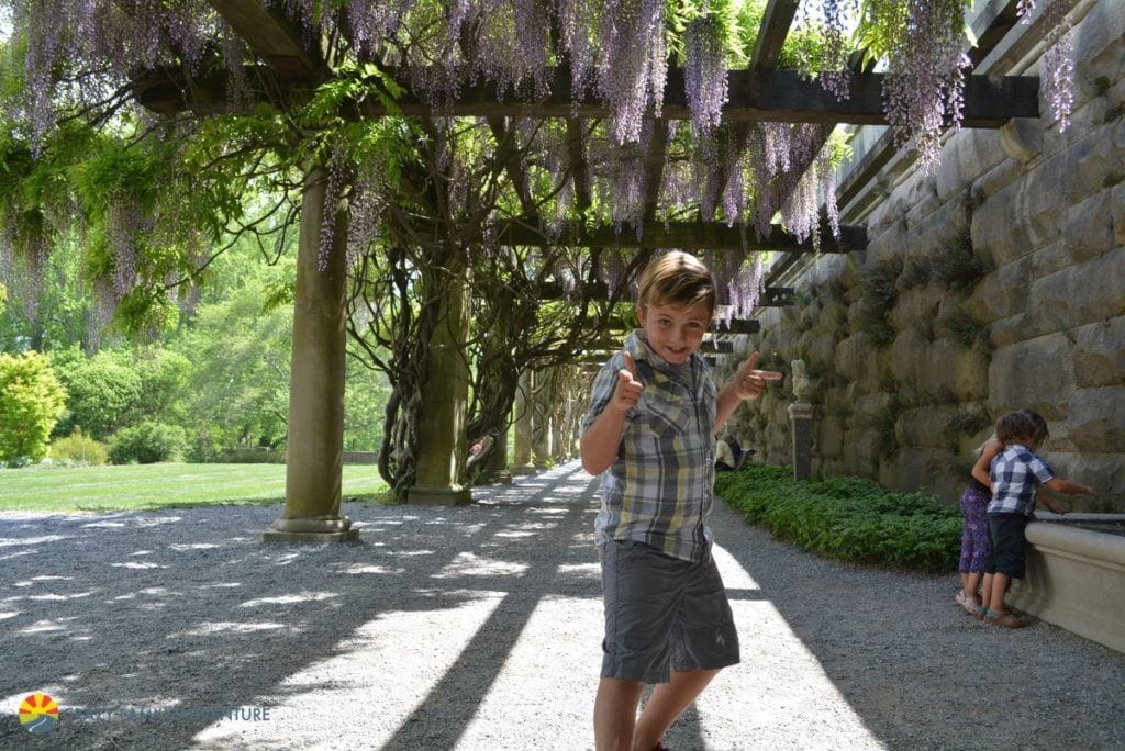 Carson posing on the grounds