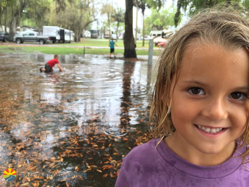 Downtime during Full Time Travel: Puddle splashing