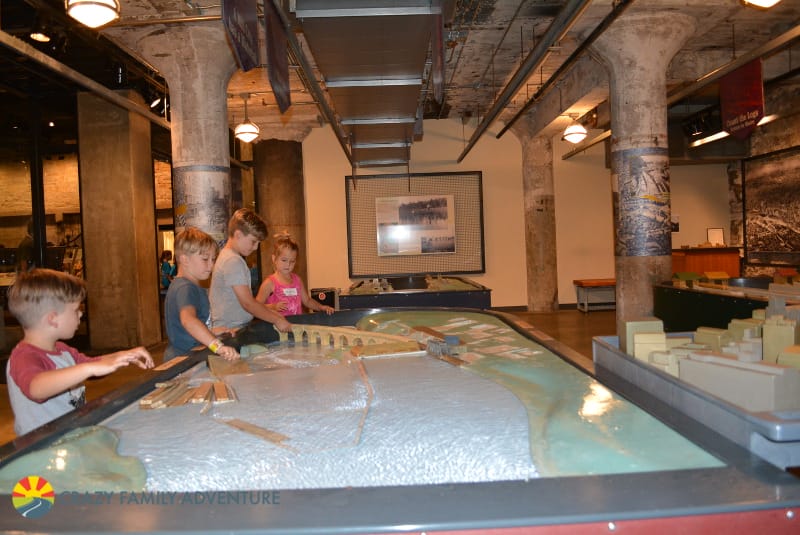 Mill City Musuem in Minneapolis with kids