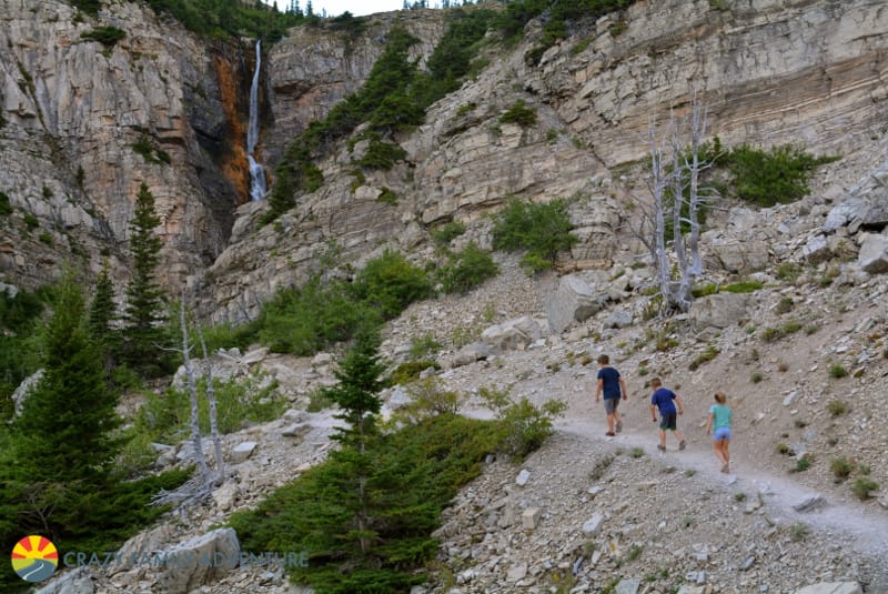 Making our way to Apikuni Falls in Glacier National Park