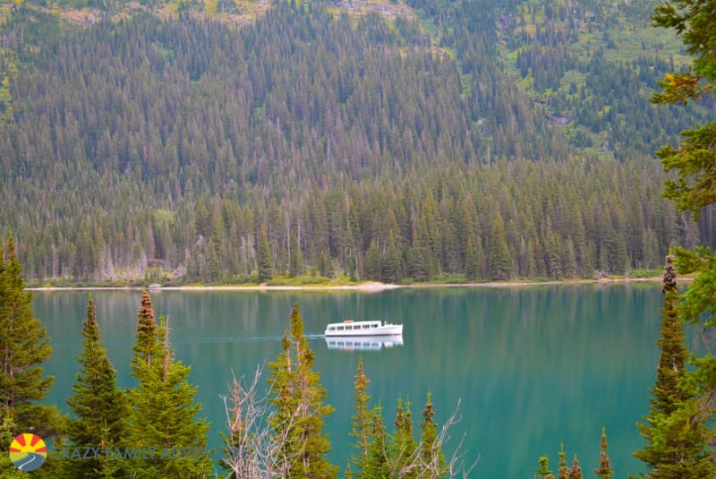 The ferry is another way to get to Grinnell Lake in Glacier National Park