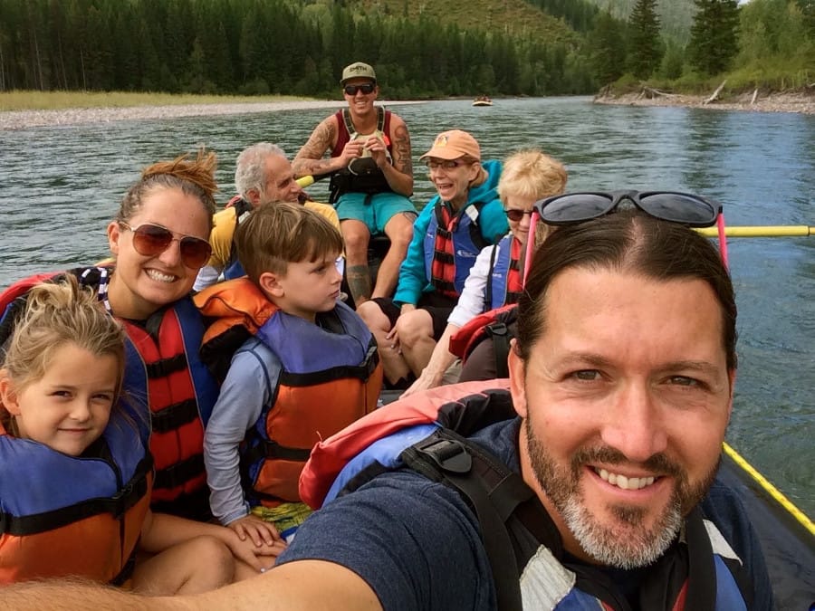 Rafting with kids: aboard the raft