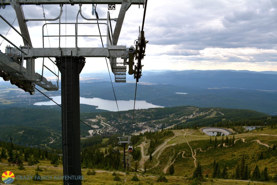 Beautiful overlook from the Whitefish Mountain Resort Scenic Lift