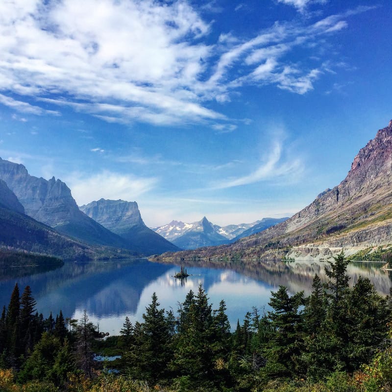 Wild Goose Island in Glacier National Park