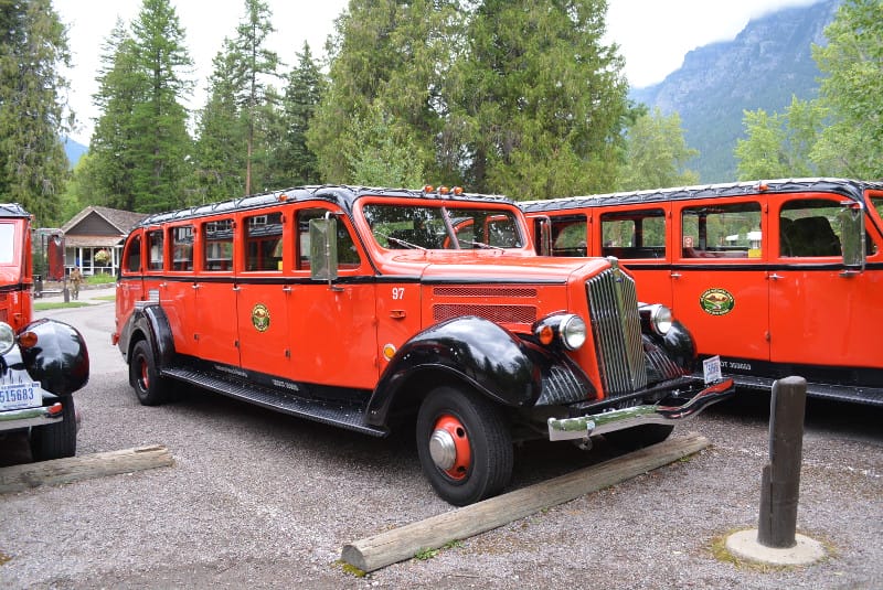 Red Tour Bus