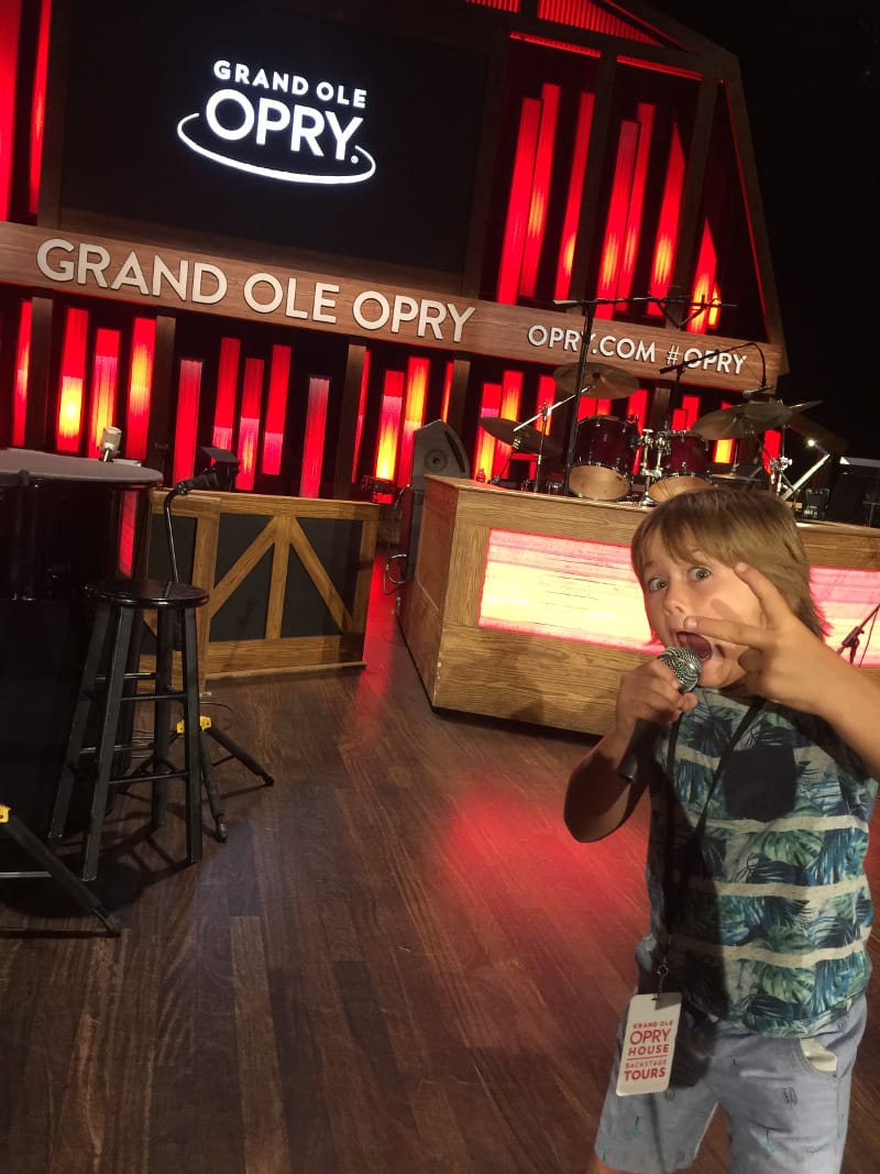 On stage at the Grand Ol Opry!