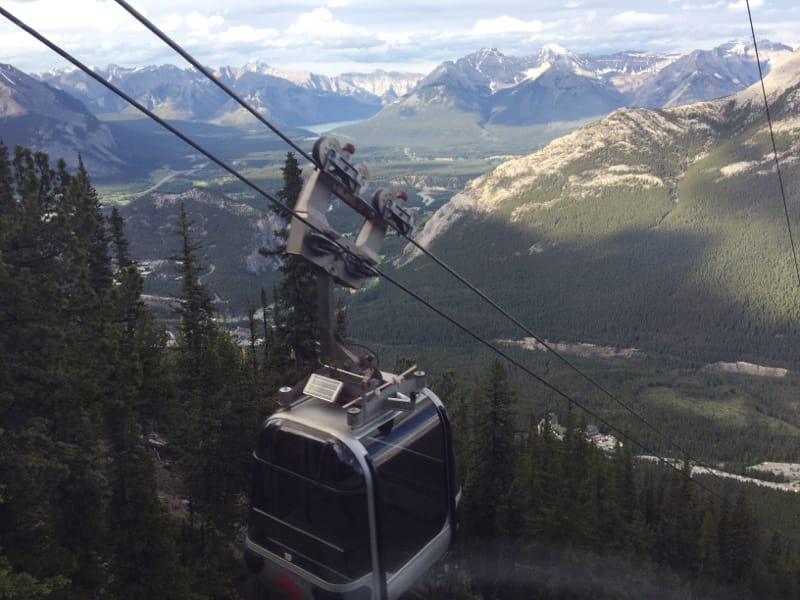 The Banff Gondola was one of our favorite Banff attractions as you get a fantastic view of the town and surrounding mountains.
