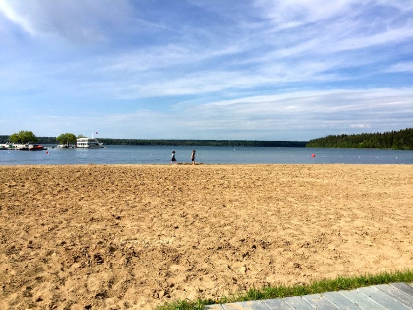 Clear Lake Beach is a great spot to spend the day in Riding Mountain National Park