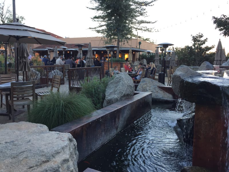 Picture of the Stone Brewery patio.