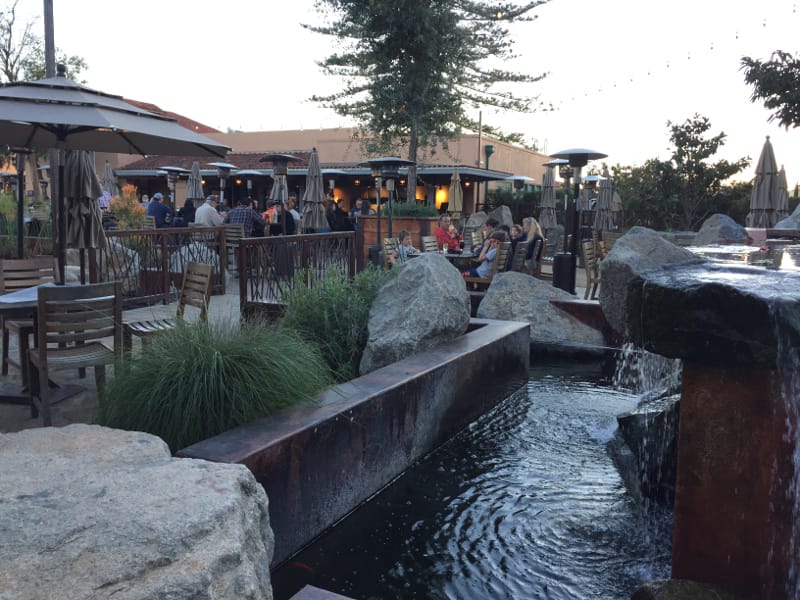 Picture of the Stone Brewery patio.  