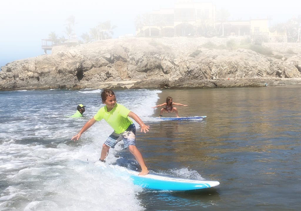 Surfing at Los Cerritos Beach