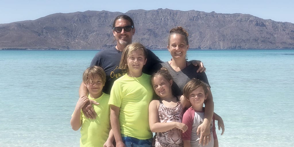 Crazy Family Adventure hanging out on Coronado Island, Loreto, Baja, Mexico.