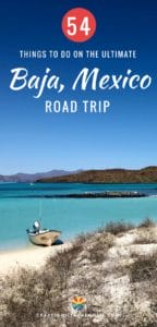 When taking a road trip through Baja California in Mexico you are going to travel to beautiful and awe-inspiring locations. You can see whales and gorgeous beaches along with these 54+ other things to do! Come see the map of our trip along with all of the camping spots we stayed at.