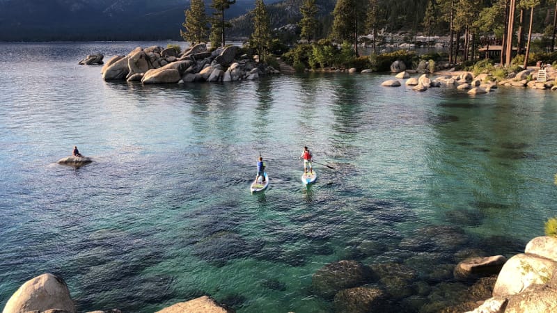 paddleboarding Lake Tahoe