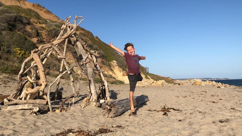 Things To Do with Kids in LA - visit the beach!