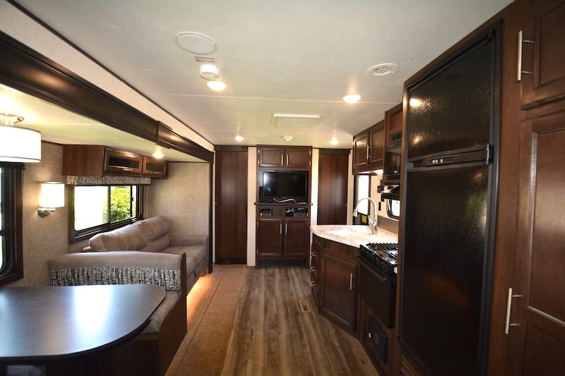RV remodel before and after