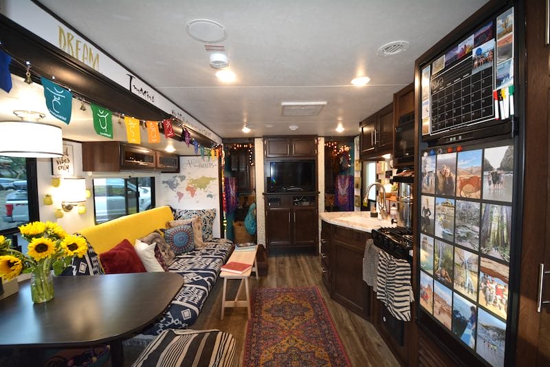 RV remodel before and after