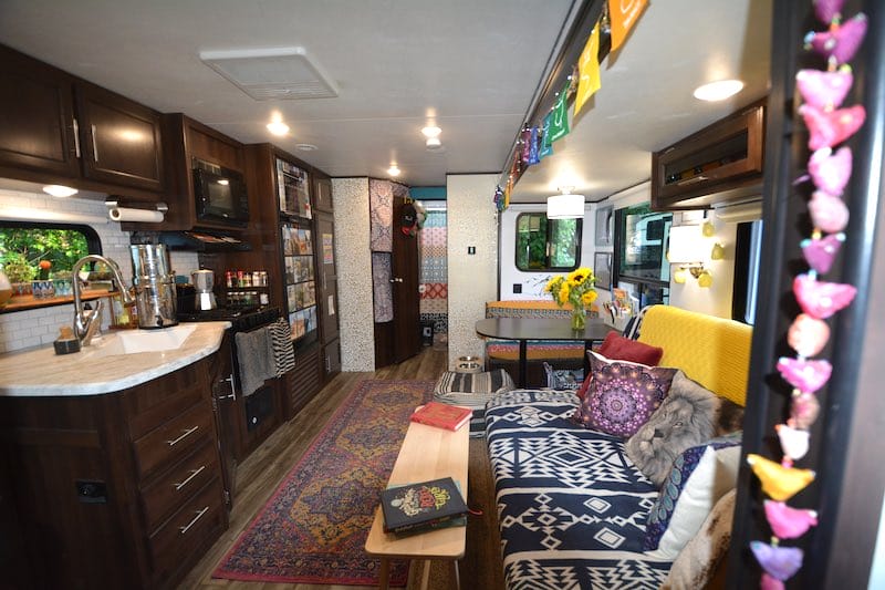 RV remodel before and after