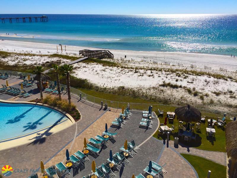 Holiday Inn Beach is on the other side of the bridge from Destin but is a beautiful place to stay!