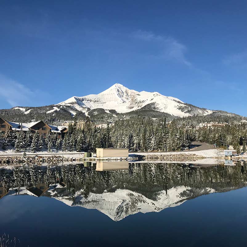 View of the mountains in Big Sky Resort, Best family ski resorts