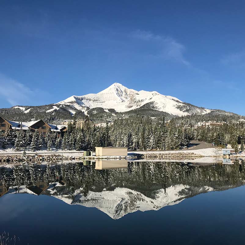 View of the mountains in Big Sky Resort, Best family ski resorts