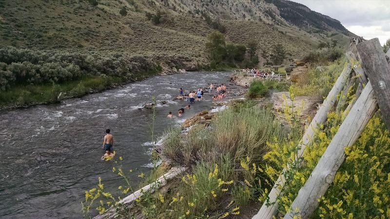 Boiling River in Yellowstone