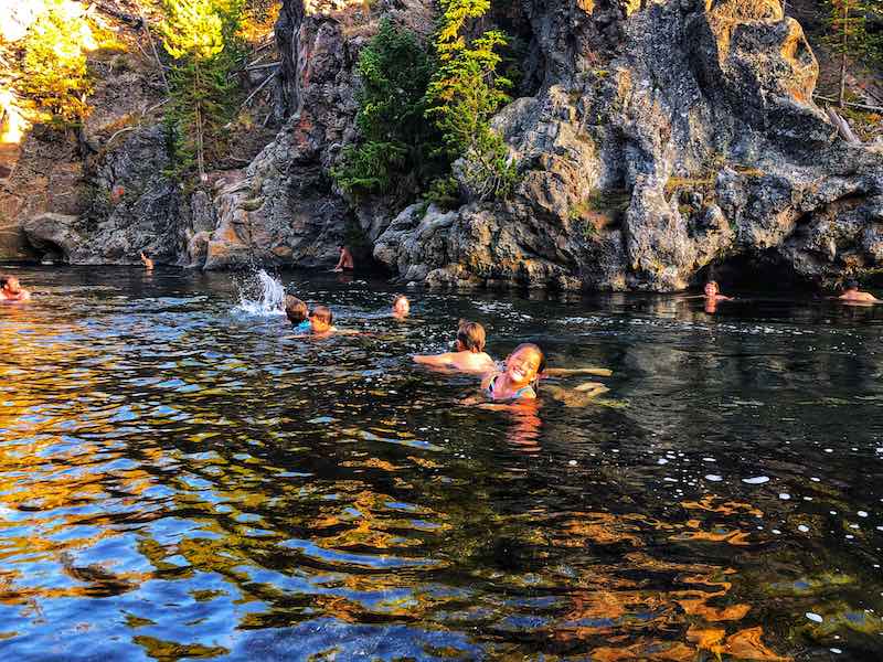 Firehole River Swimming