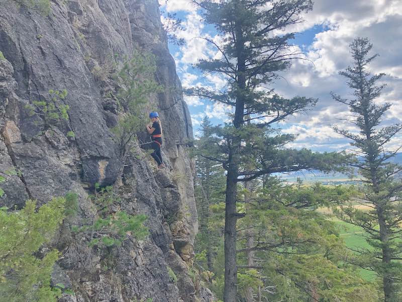 Rock climbing in Bozeman Montana