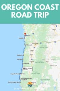 Places to visit on an Oregon Coast Road Trip. Including a map and a list of 26 things to do! Your kids will love this trip and so will you! Use this post as a travel guide and your itinerary to have an amazing Oregon road trip! Including camping recommendations and hotels to stay at. Check this one off your bucket lists!