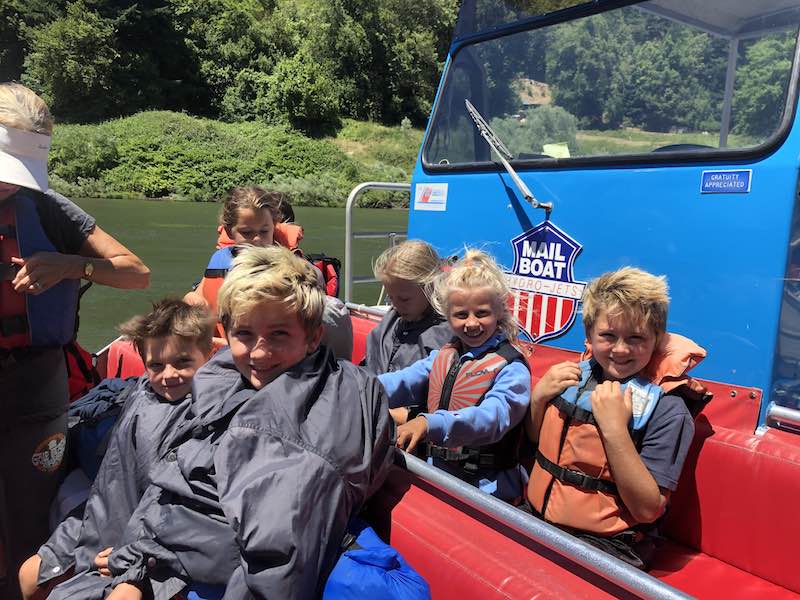 Boat tour on our Oregon Coast road trip 