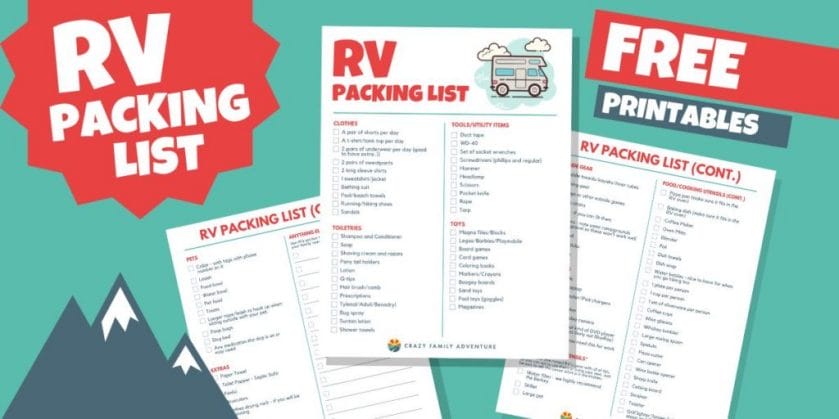 The Ultimate RV Packing List To Make Your Trip A Success