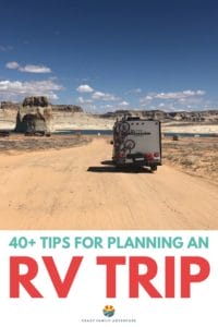 We have been living, working and traveling full time in an RV for the last 6 years with 4 kids. Below we share what we have learned as full time RVers to help you with planning an RV trip!