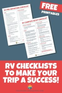 An RV checklist helps make your road trip less stressful and more enjoyable. We cover Pre-departure and campsite setup in our helpful checklists!