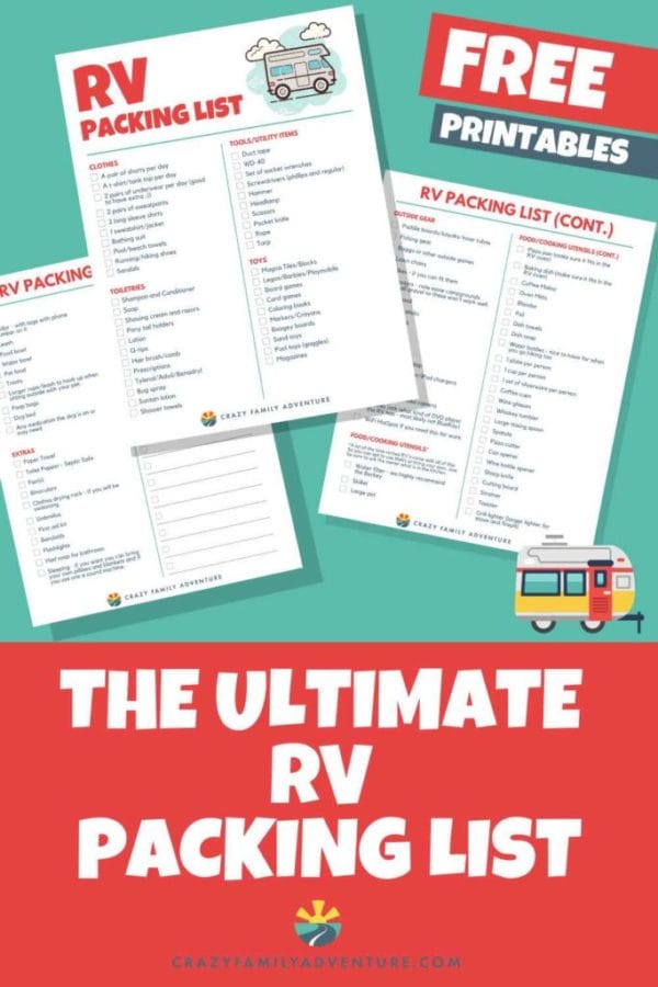The Ultimate RV Packing List To Make Your Trip A Success