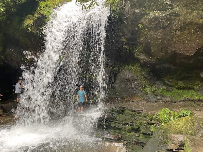 Grotto Falls in Smoky Mountains National Park.