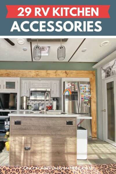 29 RV Kitchen Accessories You Must Have - Ultimate List - Let's Travel  Family