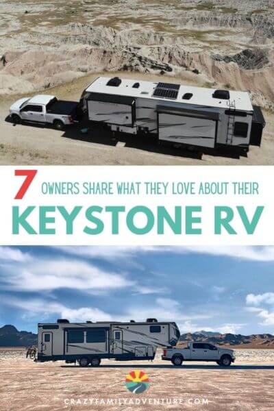 Check out what 7 Keystone RV owners have to say about their Keystone 5th wheel! Find out what they love about their 5th wheels, why they choose a Keystone and what you can expect when looking at Keystone RVs! Full time RVers will tell you they are a great rig for people with kids and without!